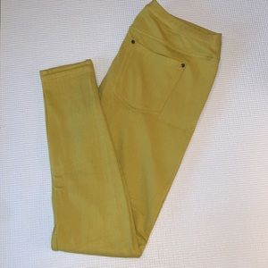 M Hue Cress Green Original Jean Solid Color Leggings 79391